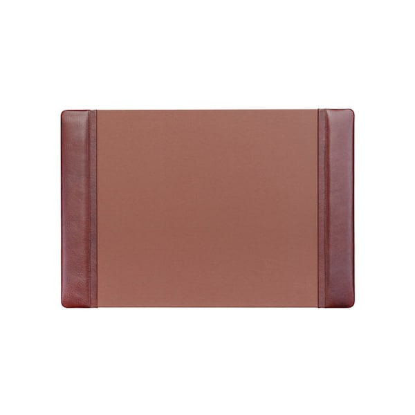 Dacasso Mocha Leather 25.5" x 17.25" Side-Rail Desk Pad PR-3002 - main